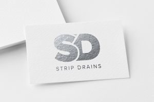 Strip Drains logo design